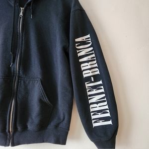 Black zip up hoodie Fernet